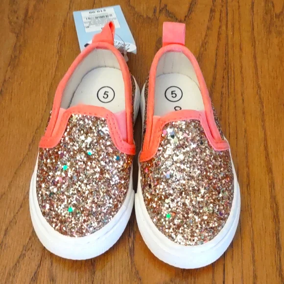 NWT Girls Infant Sneakers Size 5 - Cat and Jack - Picture 2 of 6